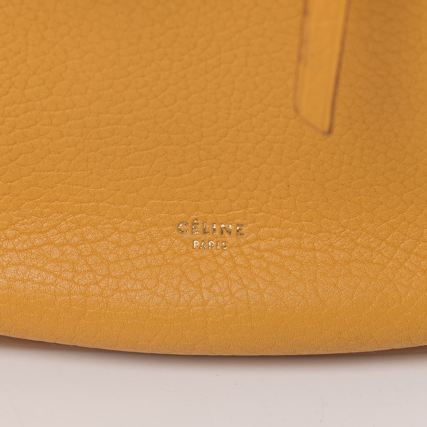 Crisped Calfskin Medium Hobo Bag Saffron