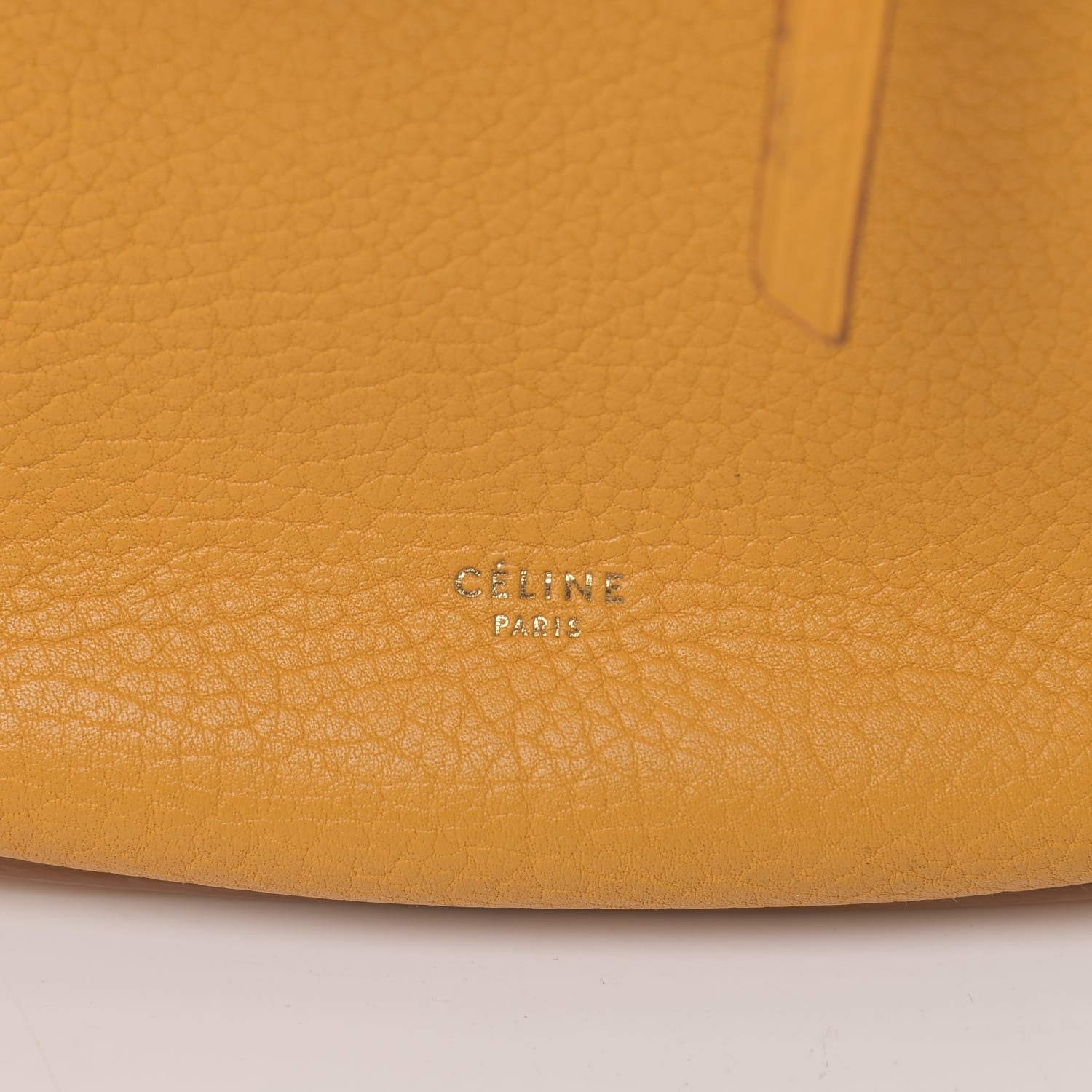 Celine Crisped Calfskin Medium Hobo Bag Saffron 7 of 16