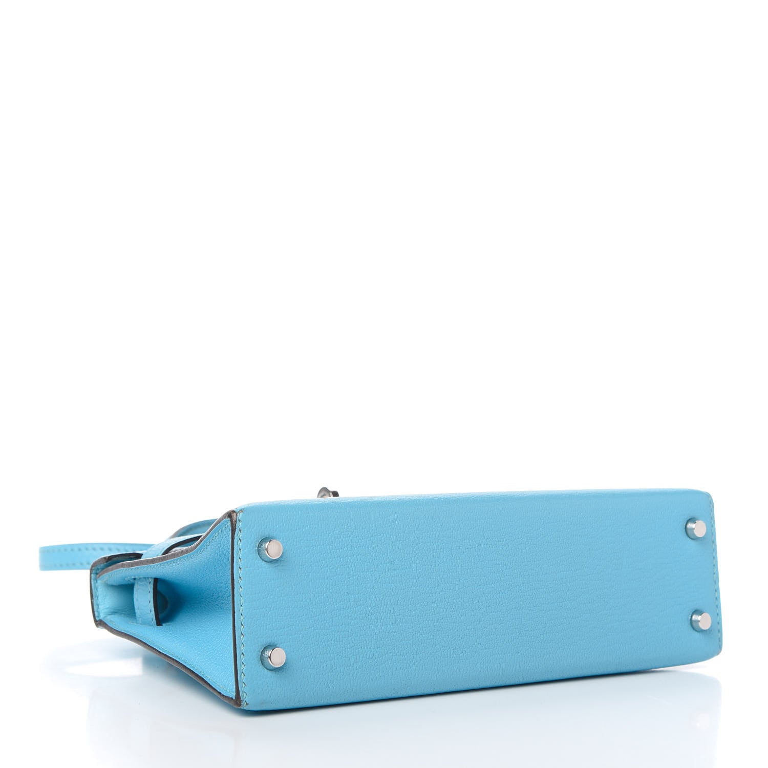 Hermes Chevre Mysore Mini Kelly Sellier 20 Celeste 4 of 10
