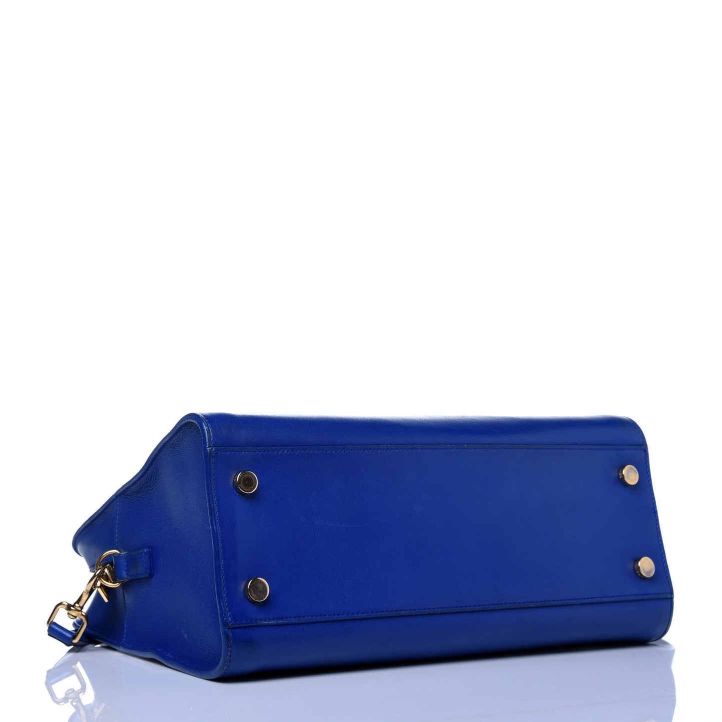 Smooth Calfskin Small Monogram Cabas Blue Majorelle