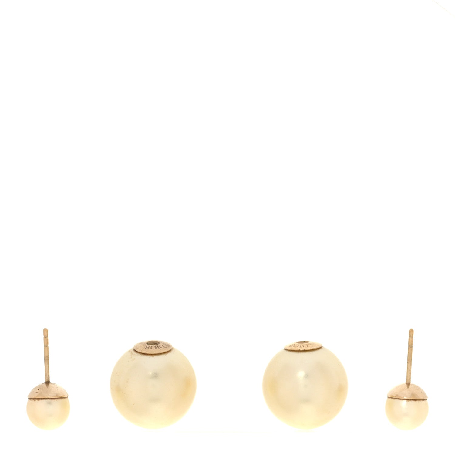 Christian Dior Pearl Mise En Dior Tribal Earrings Gold 3 of 4