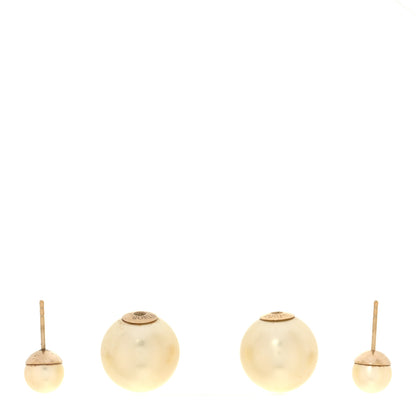 Christian Dior Pearl Mise En Dior Tribal Earrings Gold 3 of 4