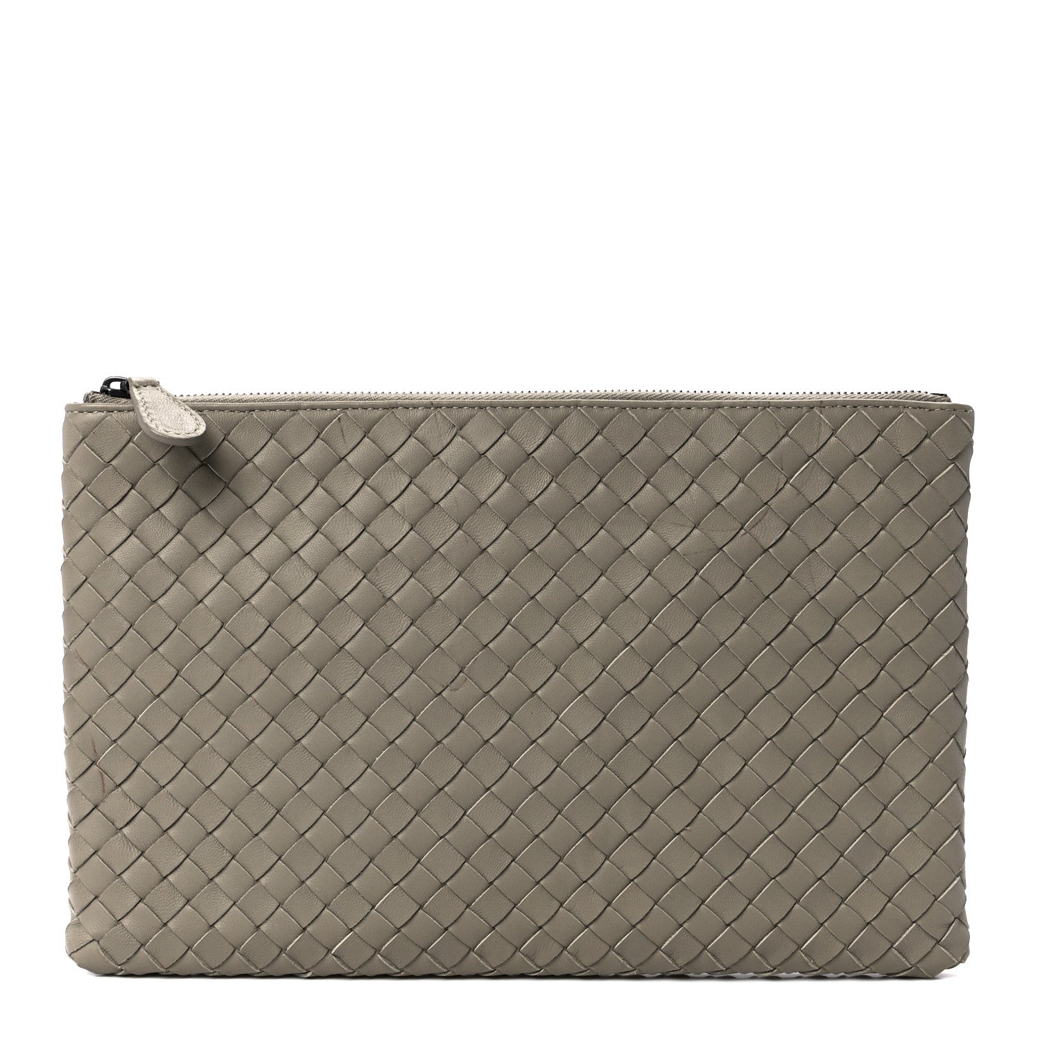 Bottega Veneta Nappa Intrecciato Medium Zip Pouch Mink 1 of 12