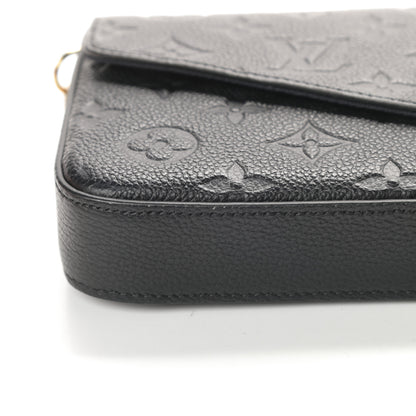 Louis Vuitton Empreinte Pochette Felicie Chain Wallet Black 14 of 16