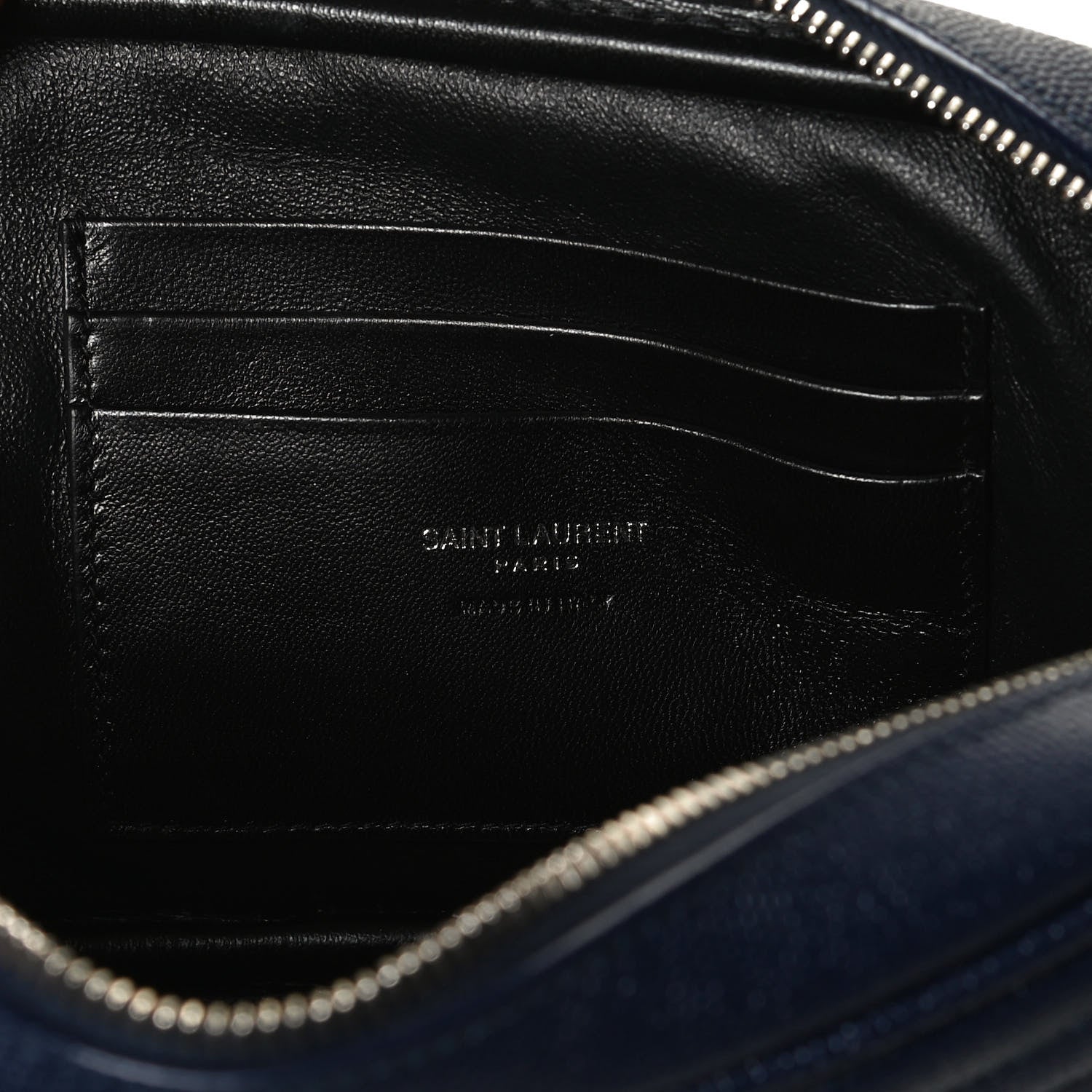 Saint Laurent Grain De Poudre Matelasse Monogram Mini Lou Camera Bag Denim 6 of 10