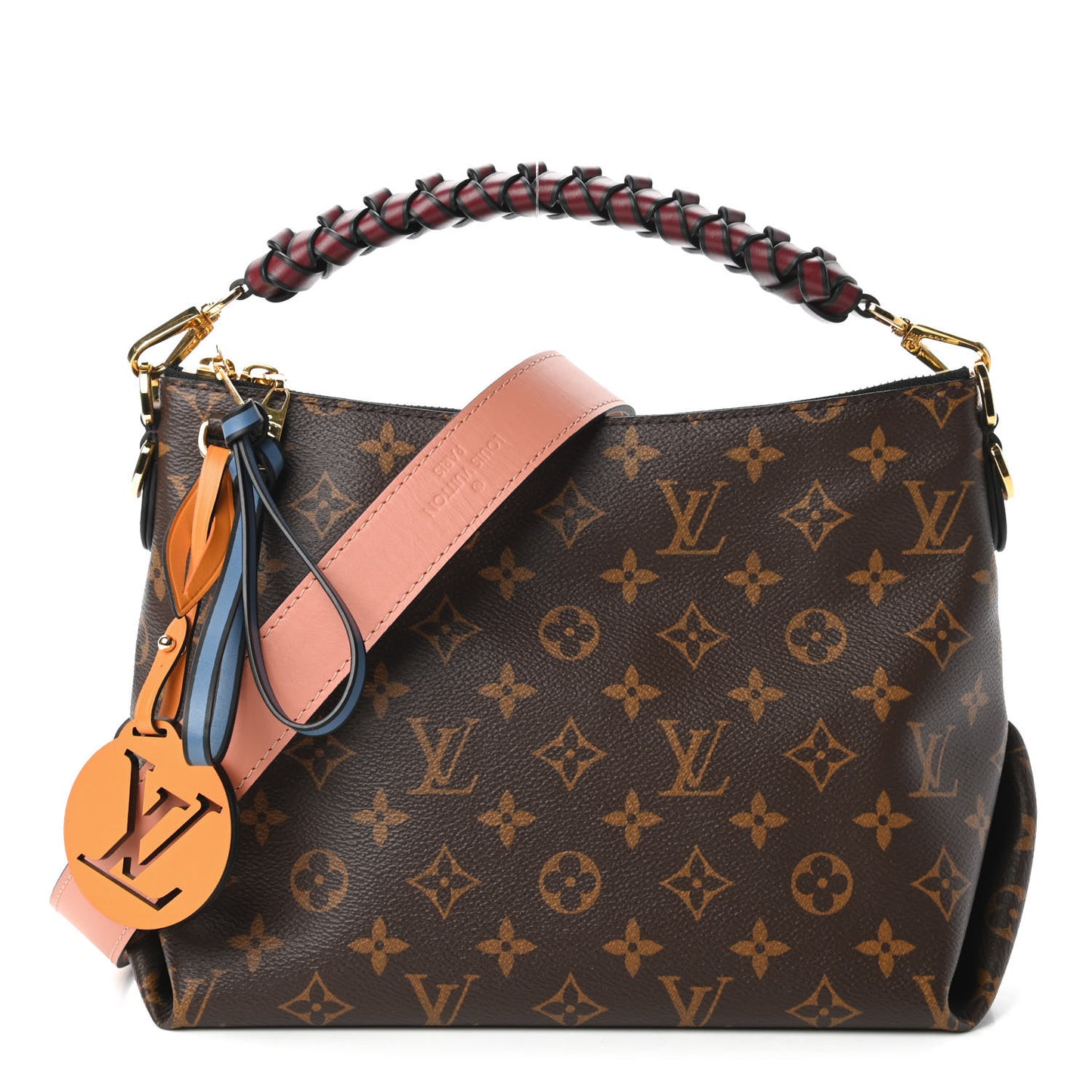 Monogram Beaubourg Hobo Mini Bordeaux Red Peach Safran Blue Jean Blue