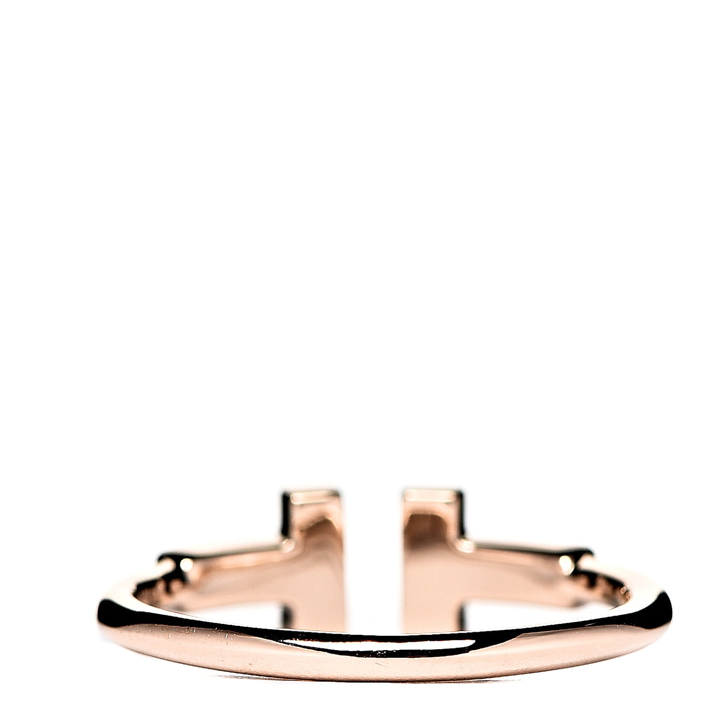 18K Rose Gold Diamond T Wire Ring 49 5