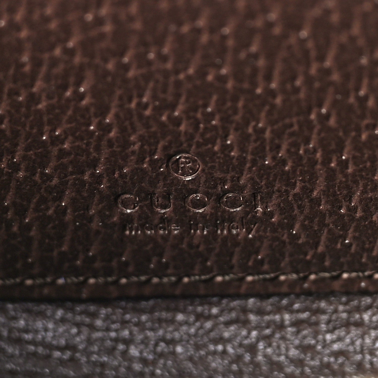 Gucci GG Supreme Monogram Textured Dollar Calfskin Web Ophidia Zip Around Card Case Wallet Beige Ebony New Acero 6 of 9