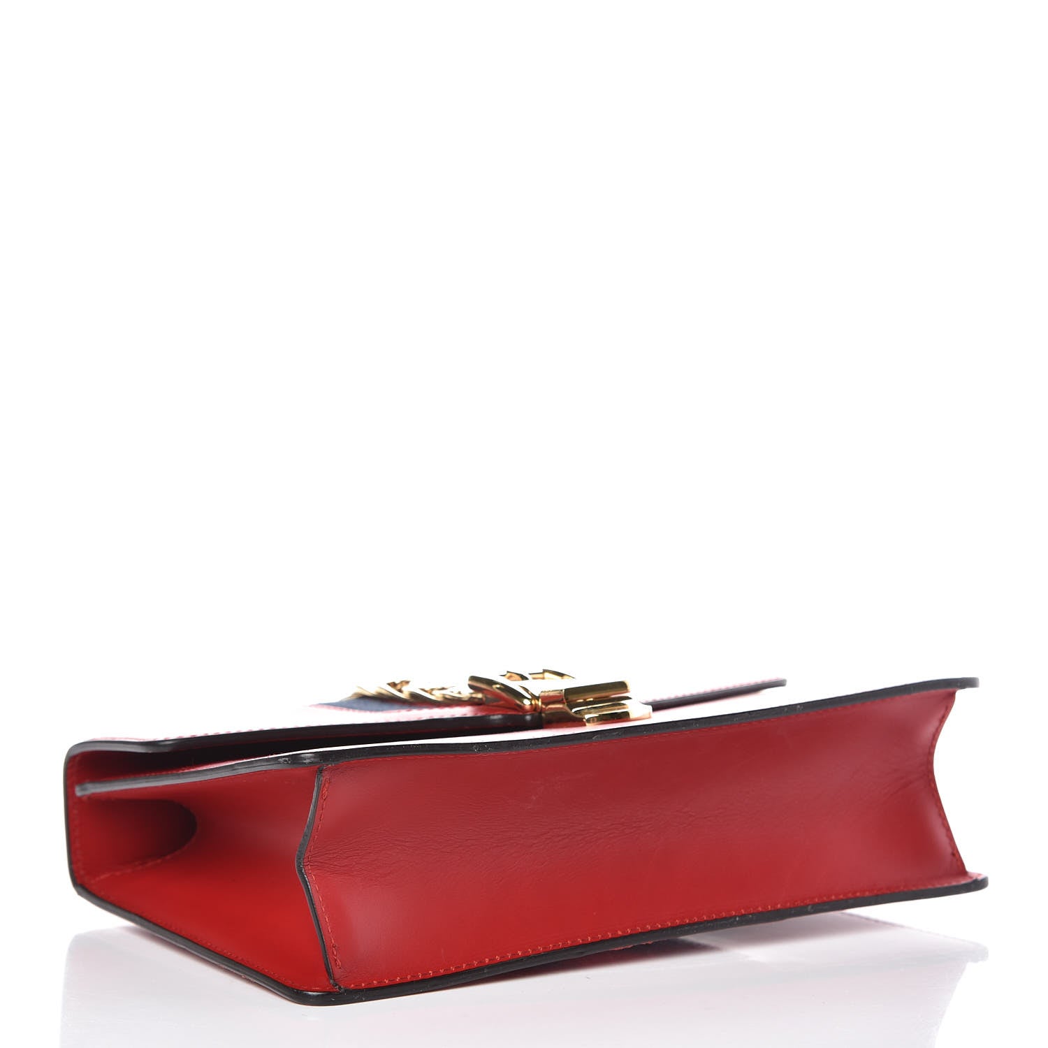 Gucci Calfskin Small Sylvie Shoulder Bag Hibiscus Red 5 of 18