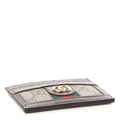 Gucci GG Supreme Monogram Ophidia Card Holder Brown 4 of 7