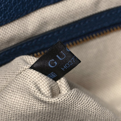 Gucci Canvas Flora Medium Jackie Hobo Blue Agata 8 of 13
