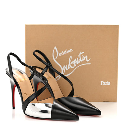 Christian Louboutin Nappa Platina 100 Pumps 41 Black Silver 10 of 10