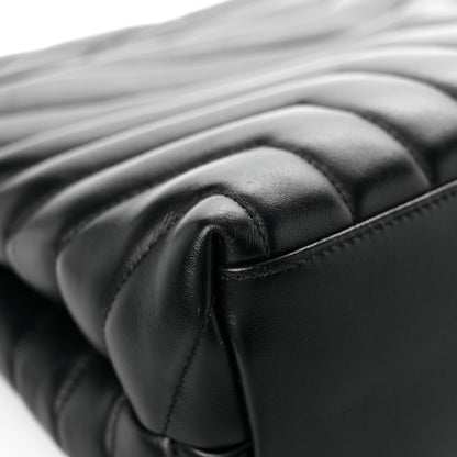 Saint Laurent Calfskin Y Quilted Monogram Medium Loulou Chain Satchel Black 11 of 18