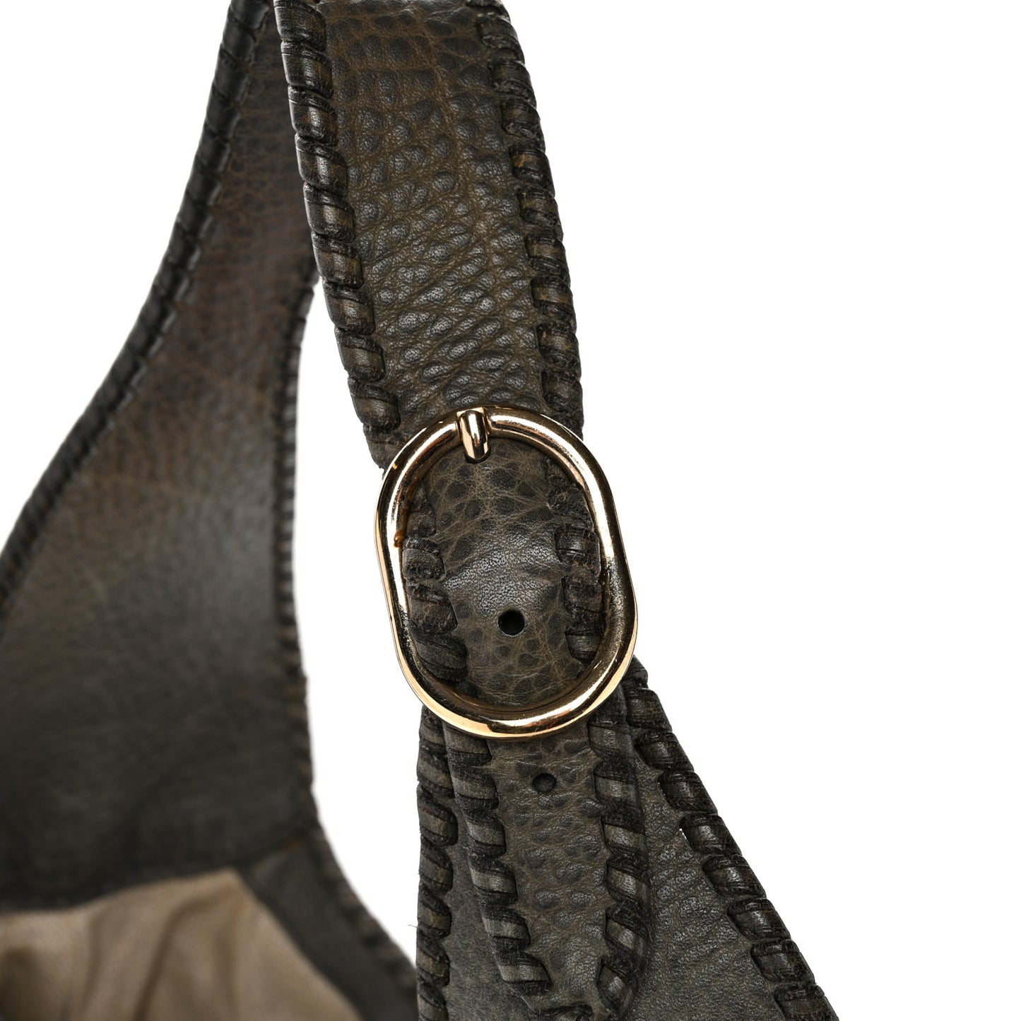 Calfskin Large New Jackie Shoulder Bag Military