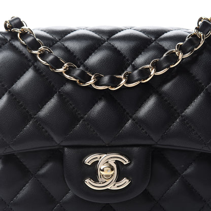 Chanel Lambskin Quilted Mini Square Flap Black 11 of 12