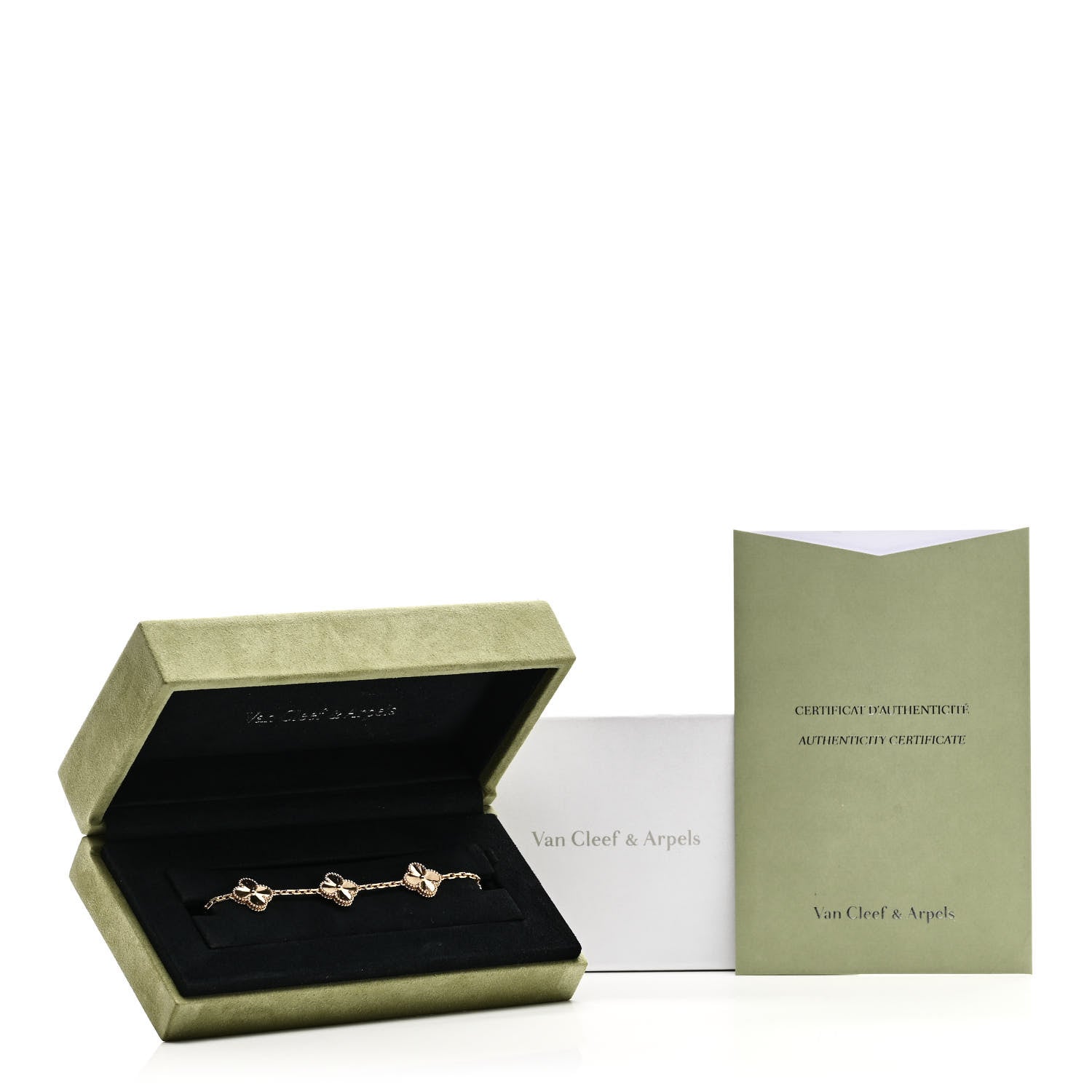 Van Cleef & Arpels 18K Yellow Gold 5 Motifs Guilloche Vintage Alhambra Bracelet 5 of 5
