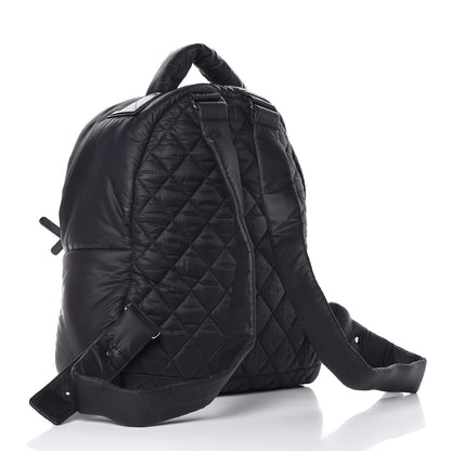 Chanel Nylon Quilted Coco Cocoon Backpack Black 3 of 8