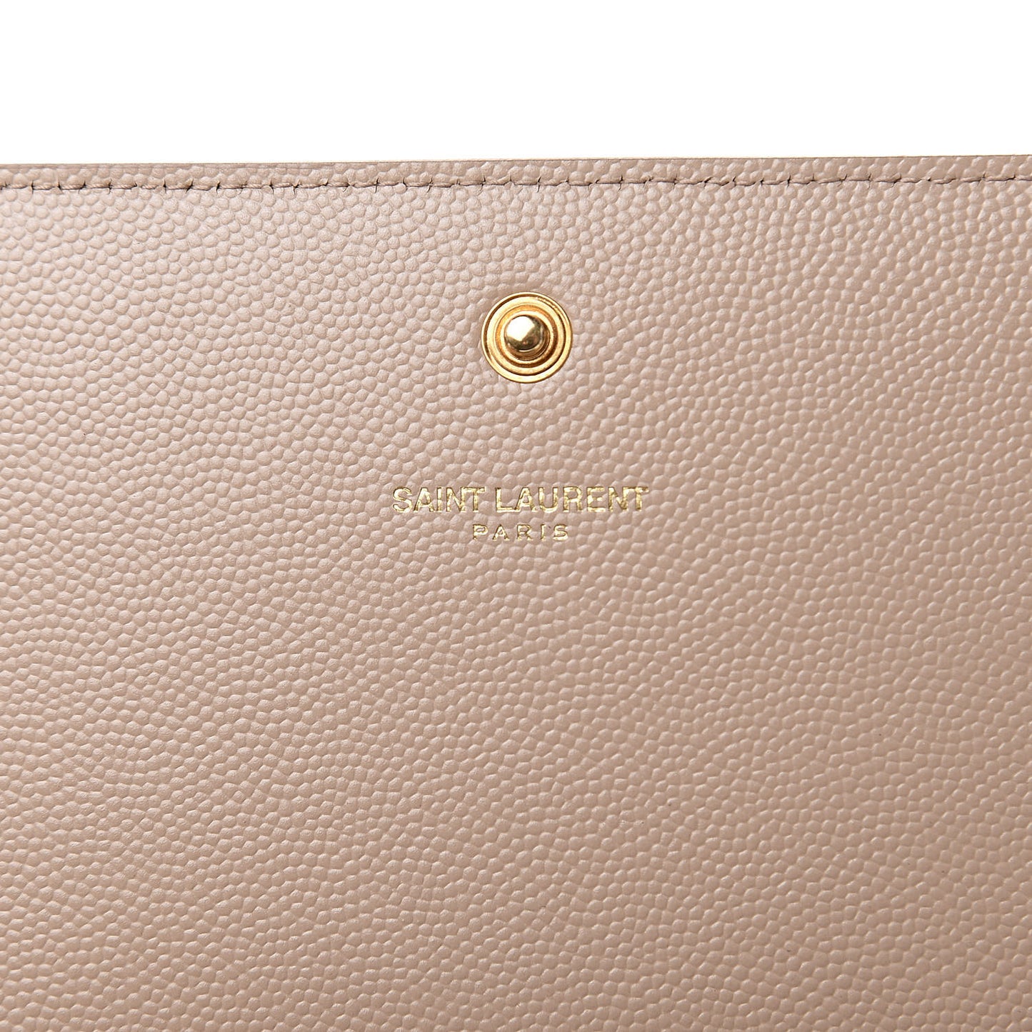 Grain De Poudre Monogram Chain Wallet Dark Beige