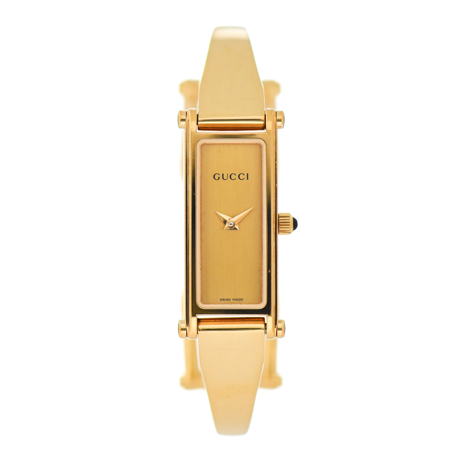 Gucci Stainless Steel 12mm 1500L Horsebit Quartz Watch Gold 1 of 4