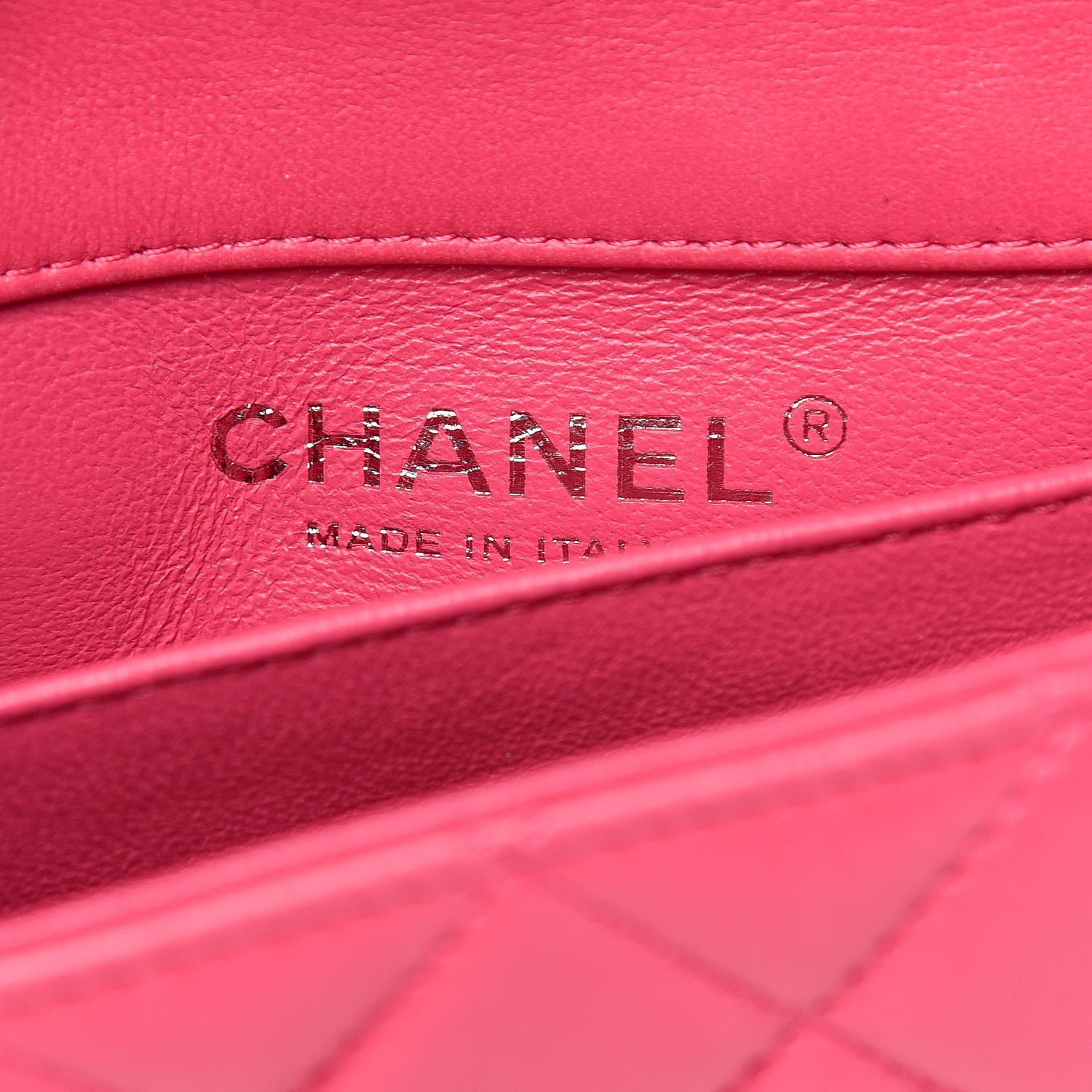 Chanel Lambskin Quilted Extra Mini Rectangular Flap Pink 6 of 11
