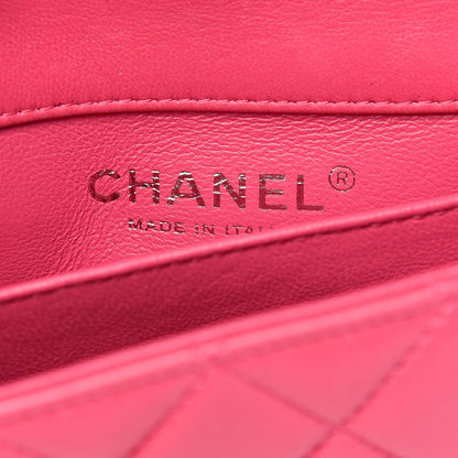 Chanel Lambskin Quilted Extra Mini Rectangular Flap Pink 6 of 11
