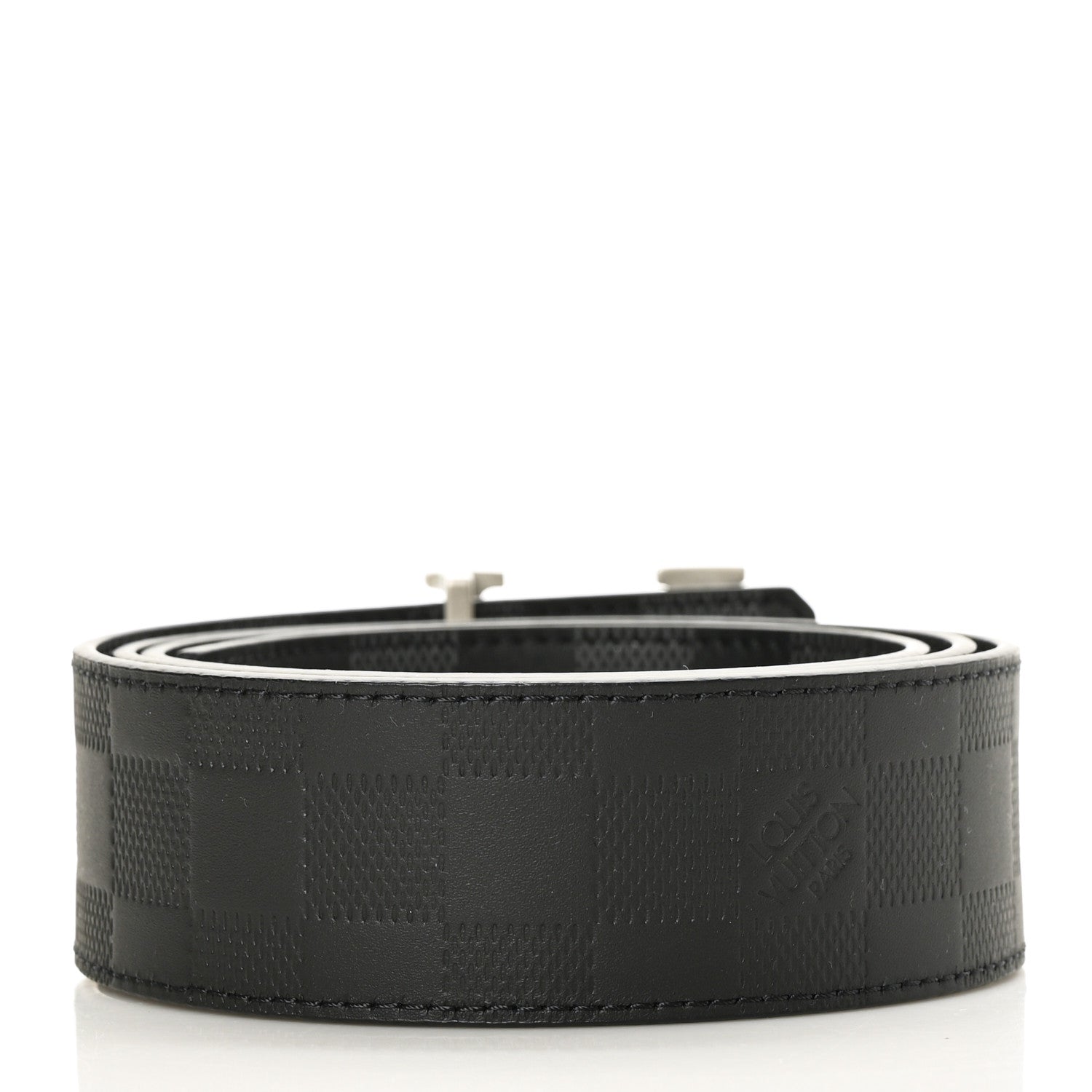 Louis Vuitton Damier Graphite Damier Infini 40mm LV Initiales Reversible Belt 95 38 2 of 4