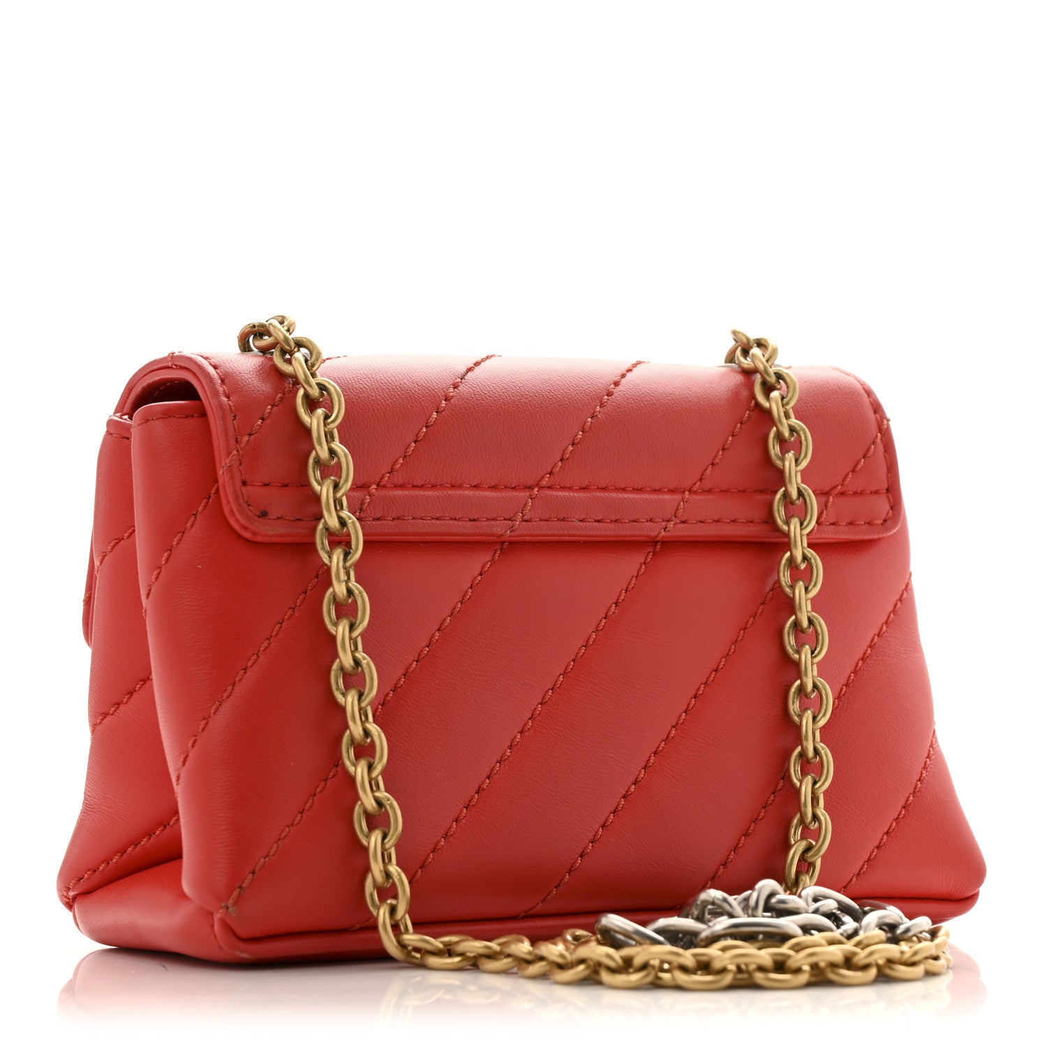 Off-White Calfskin Diagonal Quilted Jackhammer 17 Shoulder Bag Red 3 of 15