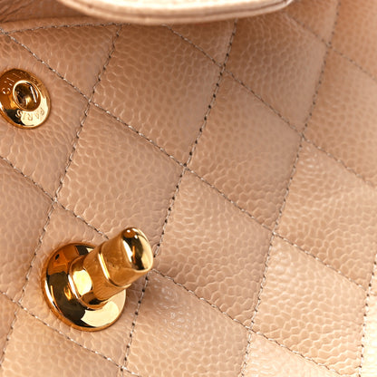 Chanel Caviar Quilted Small Double Flap Beige 12 of 13