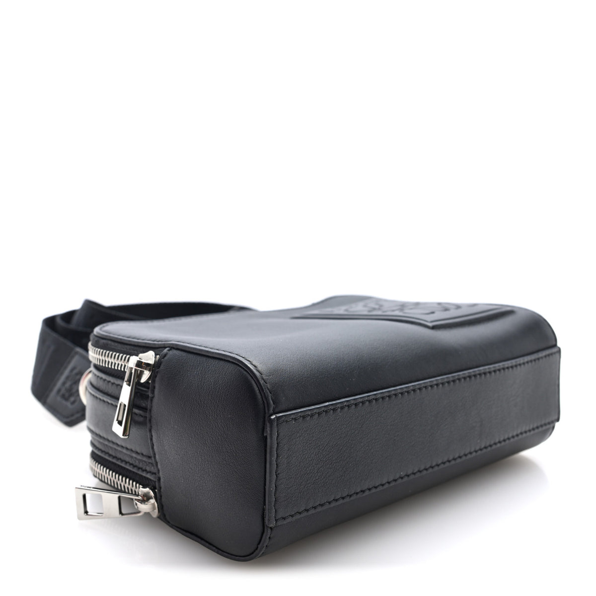 Satin Calfskin Mini Camera Bag Black