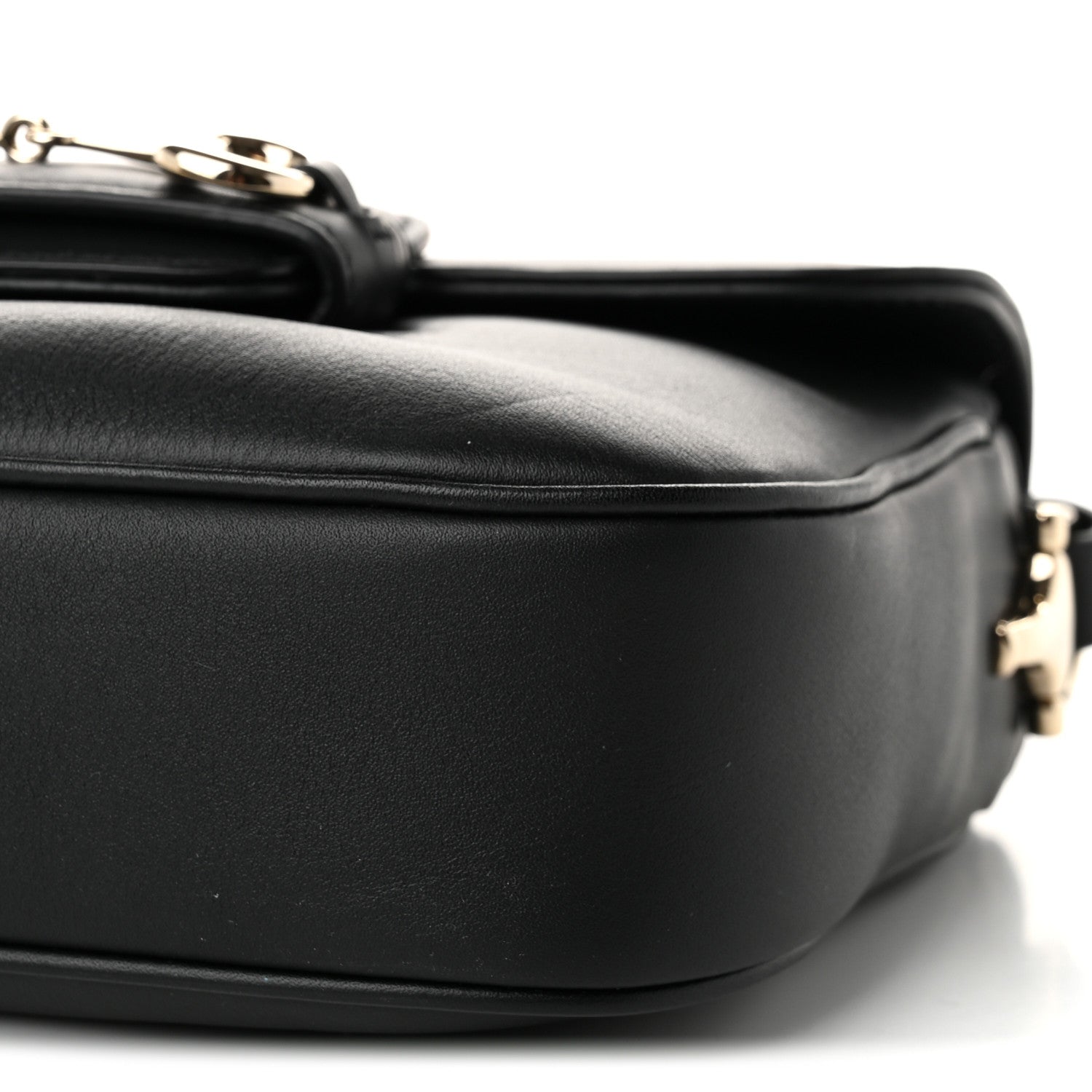 Gucci Arabella Calfskin Horsebit 1955 Soft Small Shoulder Bag Black 10 of 10