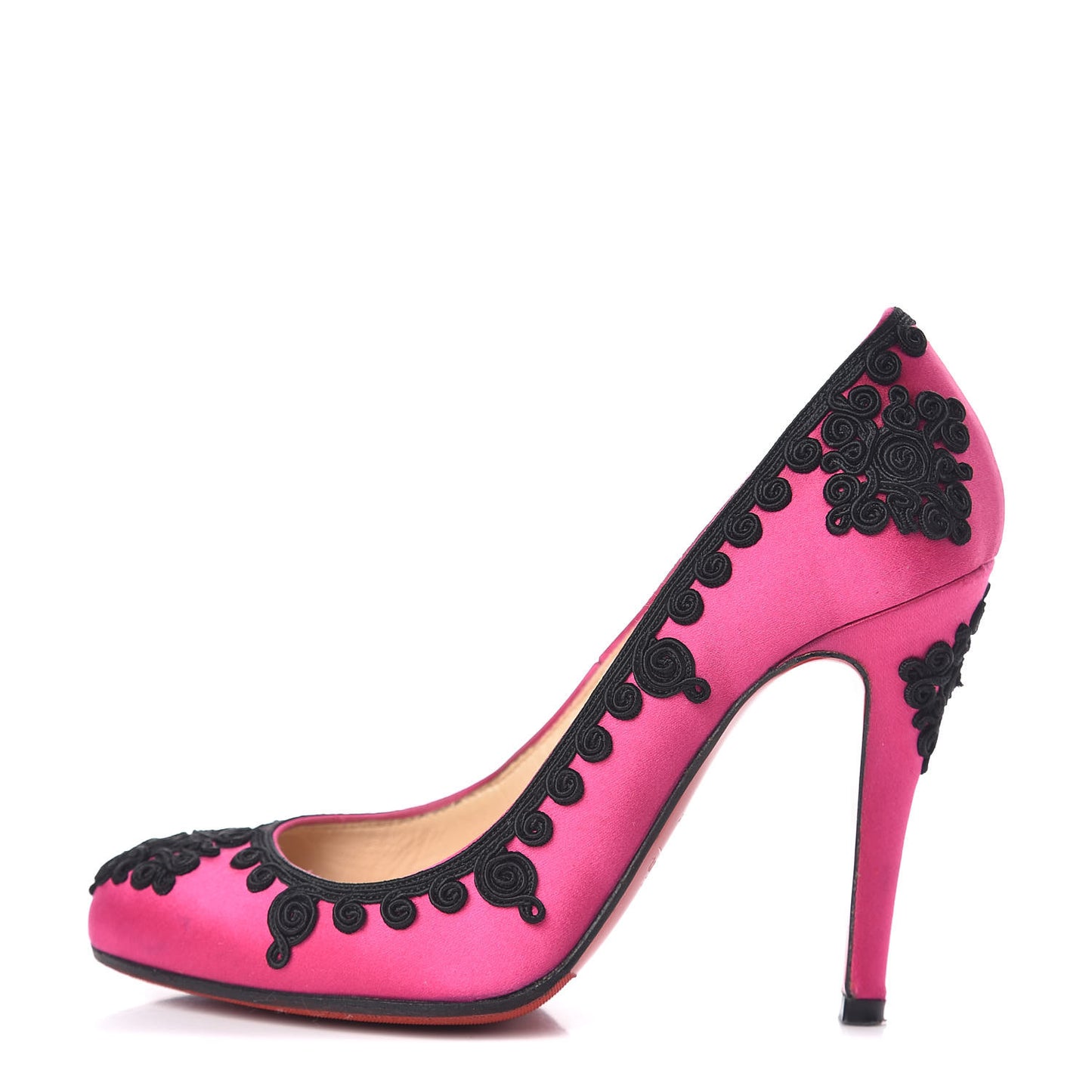 Satin Samira 100 Pumps 35.5 Pink Black