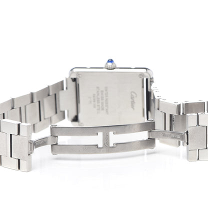 Cartier Stainless Steel 24mm Tank Solo Quartz Watch 6 of 7