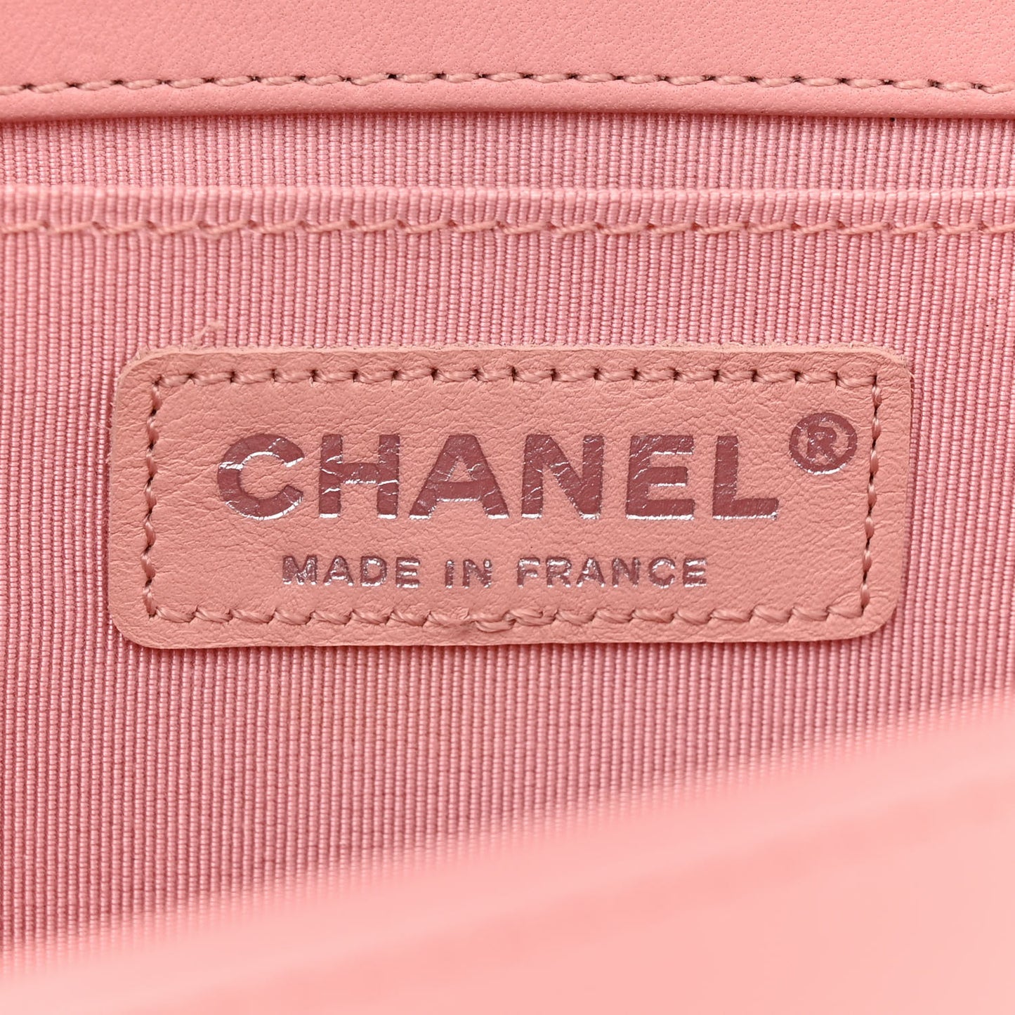 Lambskin Quilted Medium Boy Flap Light Pink