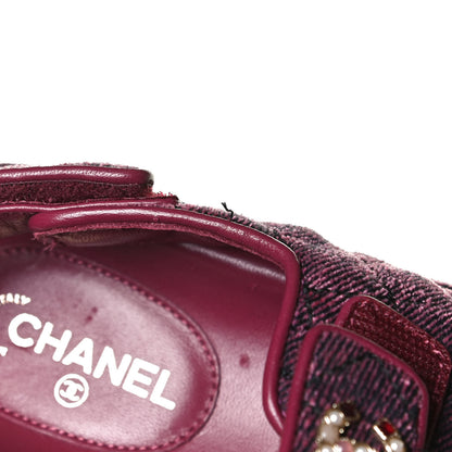 Chanel Velvet Velcro Dad Sandals 37.5 Pink 12 of 12