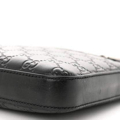 Gucci Guccissima Signature Small Messenger Bag Black 10 of 12