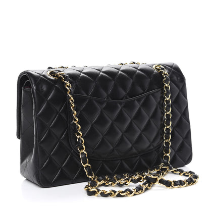 Chanel Lambskin Quilted Medium Double Flap Black 2 of 9
