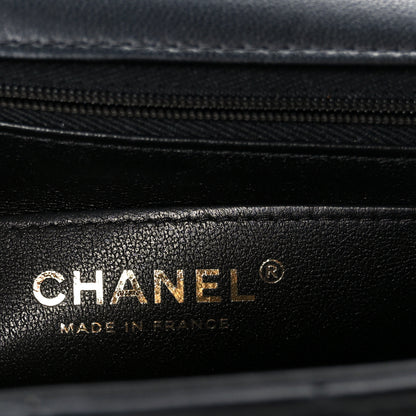 Chanel Lambskin Quilted Mini Rectangular Flap Black 6 of 12