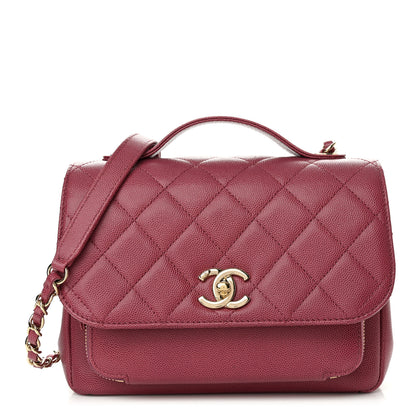 Chanel Caviar Quilted Medium Business Affinity Flap Dark Pink 1 of 10
