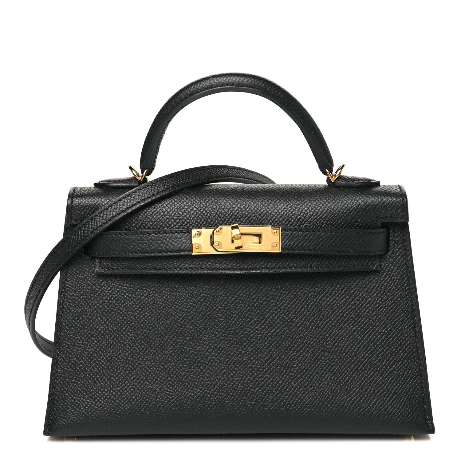 Hermes Epsom Mini Kelly Sellier 20 Black 1 of 11