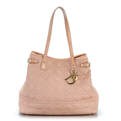 Christian Dior Coated Canvas Cannage Medium Panarea Tote Rosato 1 of 8