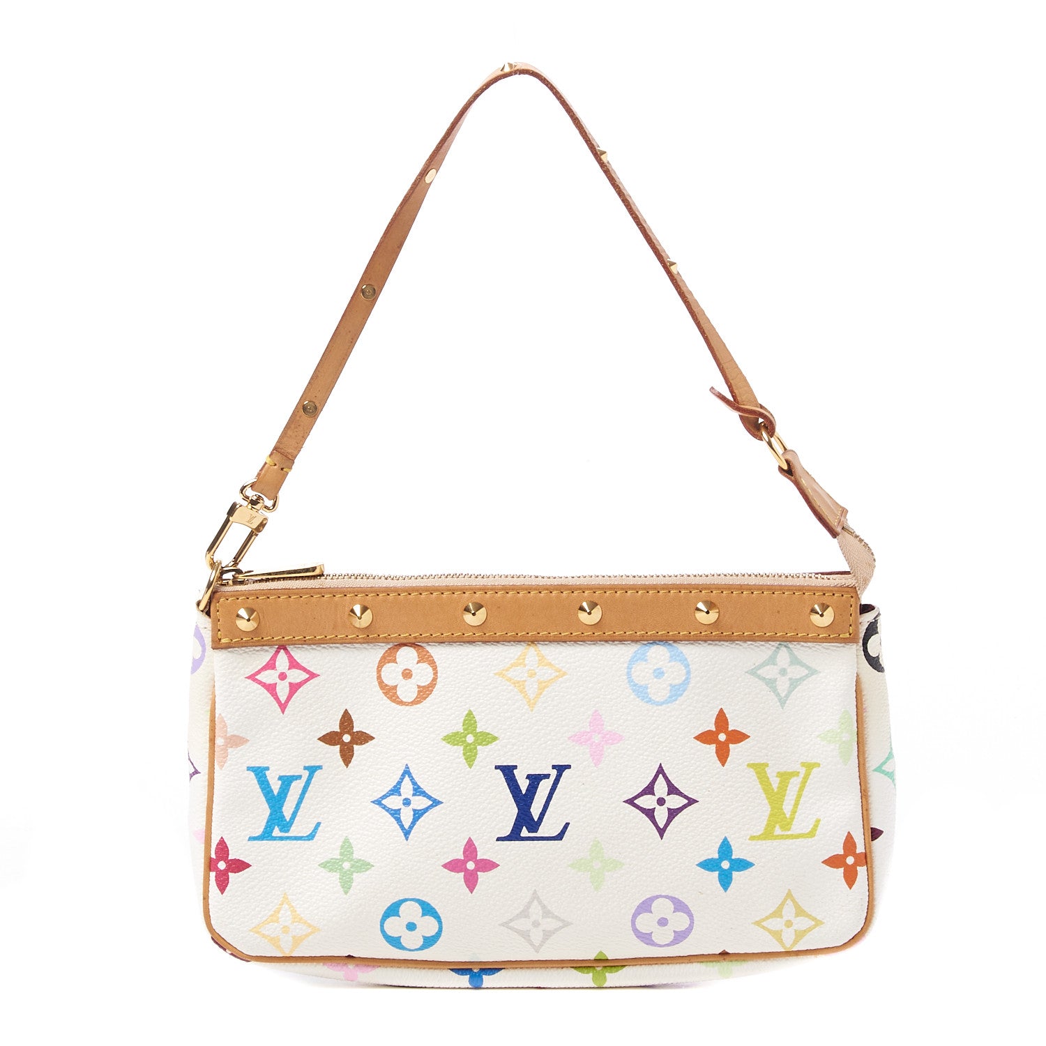 Louis Vuitton Monogram Multicolor Pochette Accessories White 1 of 8