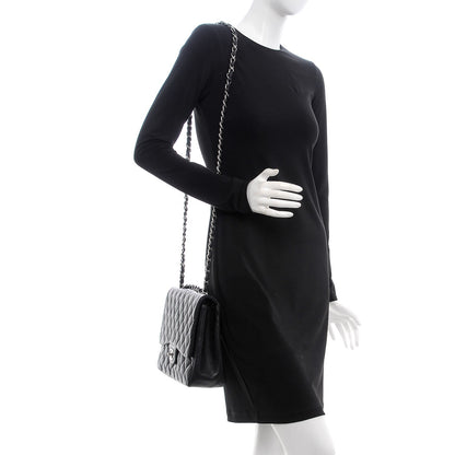 Chanel Lambskin Quilted Jumbo Single Flap Black 3 of 12