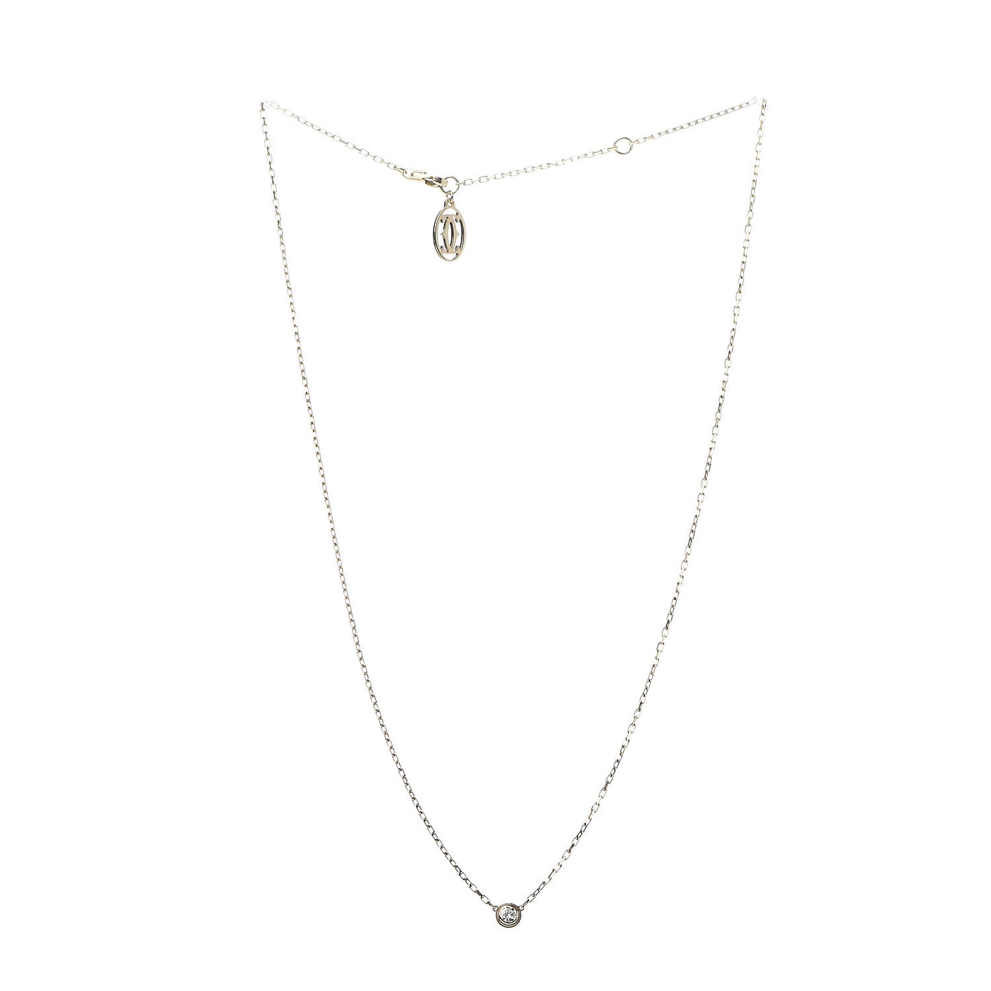18K Yellow Gold Diamond SM D'Amour Pendant Necklace