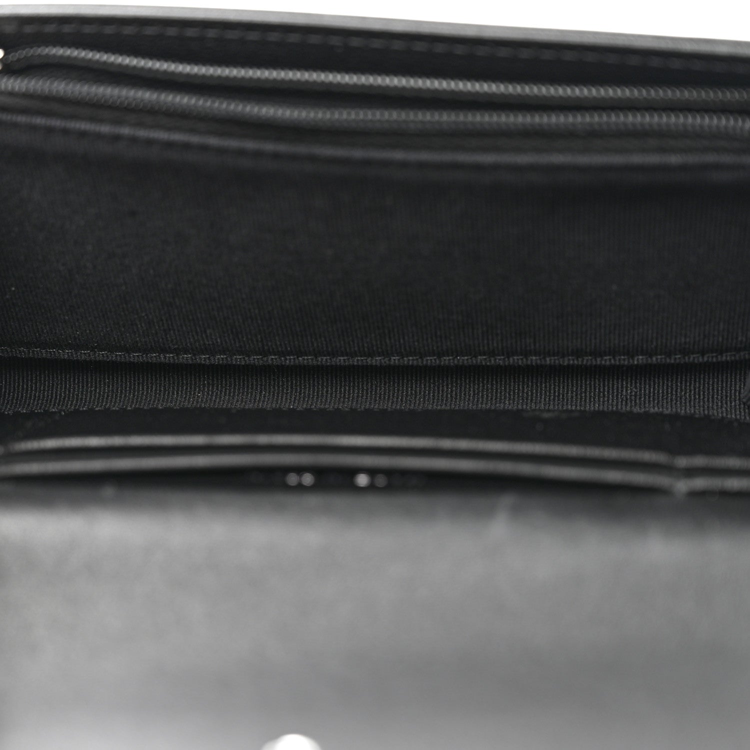Chanel Lambskin Quilted Crystal CC Medium Flap Wallet Black 5 of 9