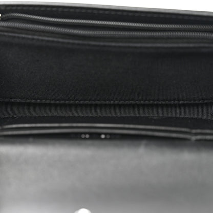 Chanel Lambskin Quilted Crystal CC Medium Flap Wallet Black 5 of 9