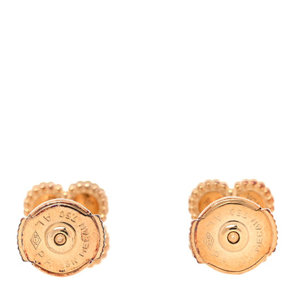 Van Cleef & Arpels 18K Yellow Gold Black Onyx Sweet Alhambra Earrings 3 of 7
