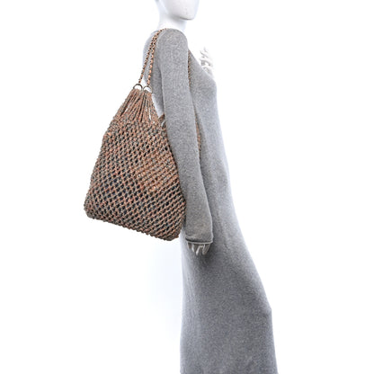 Chanel Lambskin Mixed Fibers Large Shopping Bag Beige Pink 2 of 11