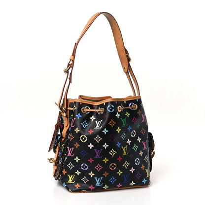 Louis Vuitton Monogram Multicolor Petit Noe Black 3 of 7