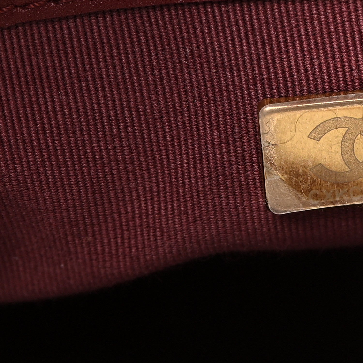 Chanel Calfskin Stitched Shopping Bag Burgundy 7 of 10