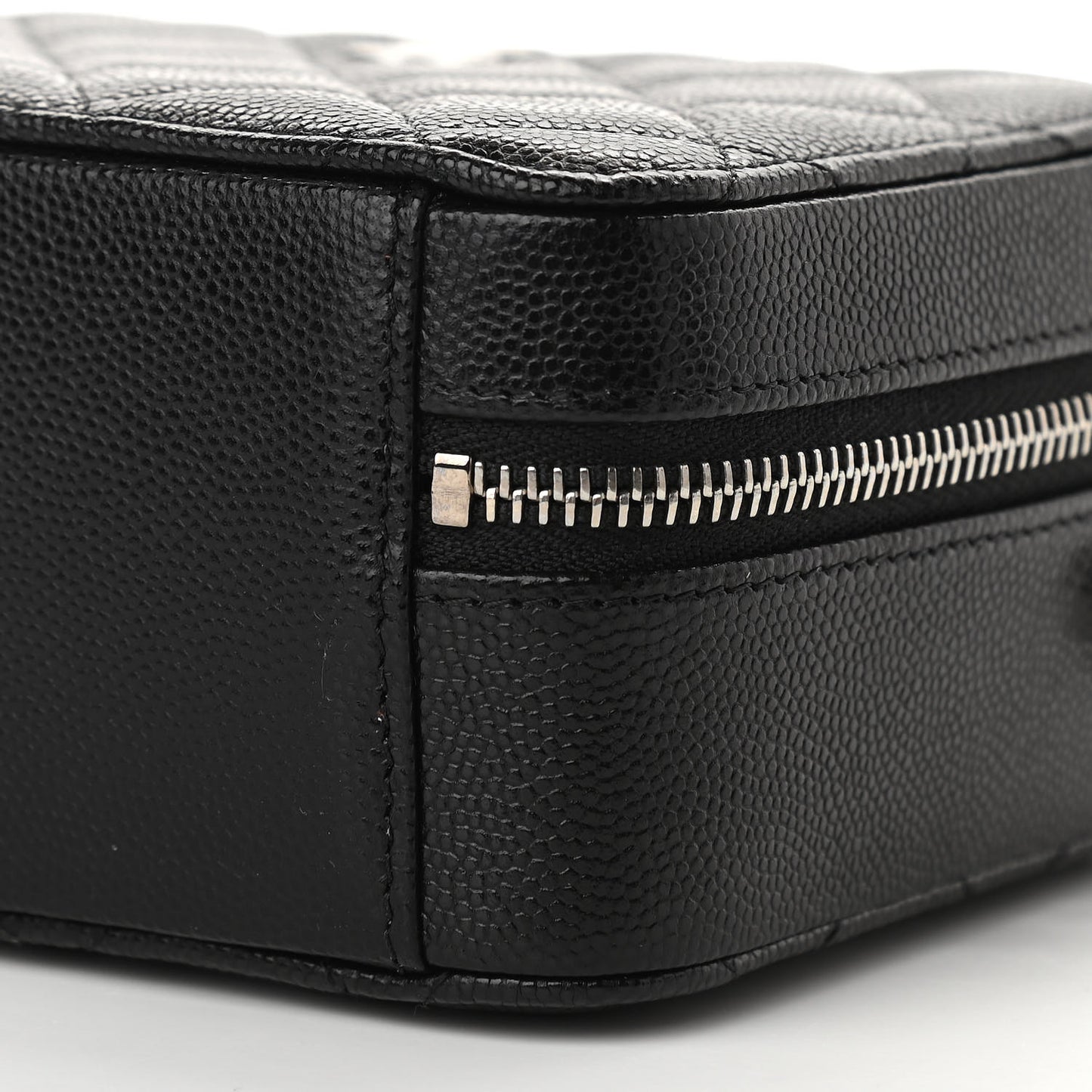 Caviar Quilted Camera Bag Black